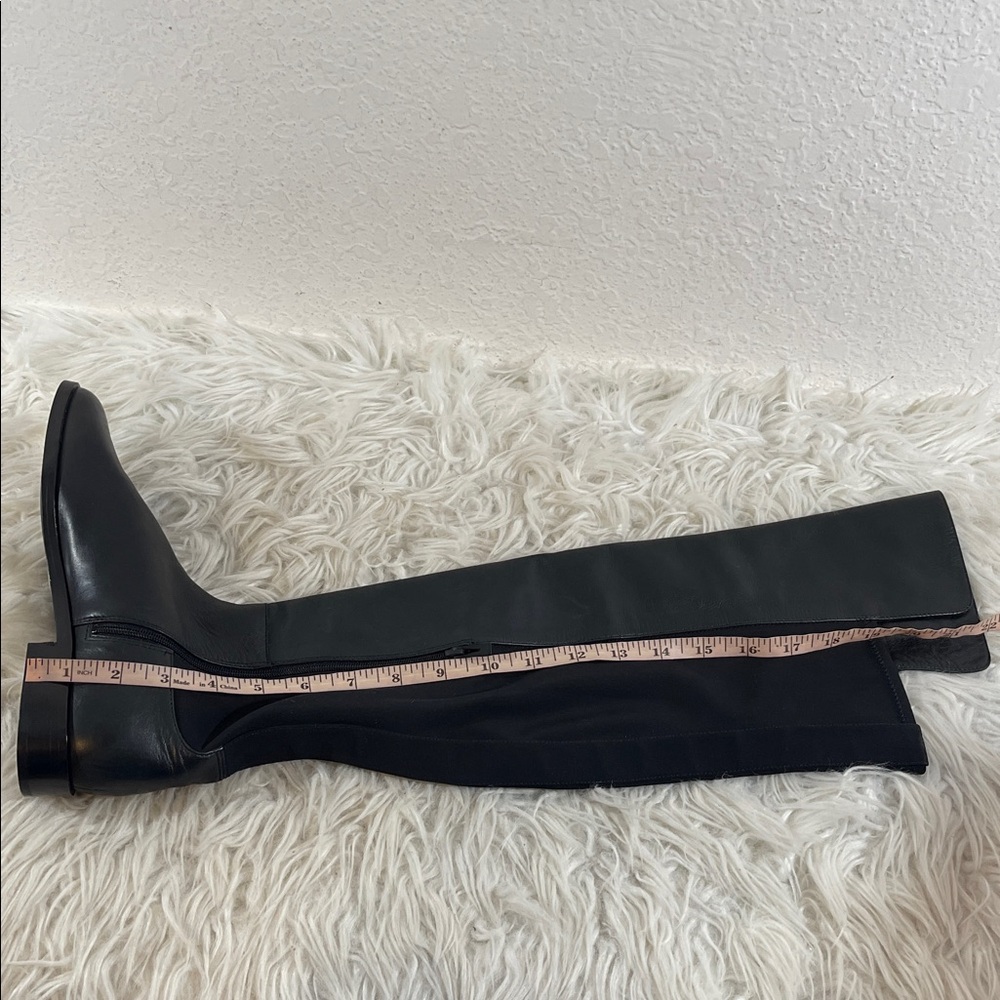Via Spiga Women's Varun Leather/Stretch Over The Knee Boots Black Size 7.5 NEW - Picture 13 of 13